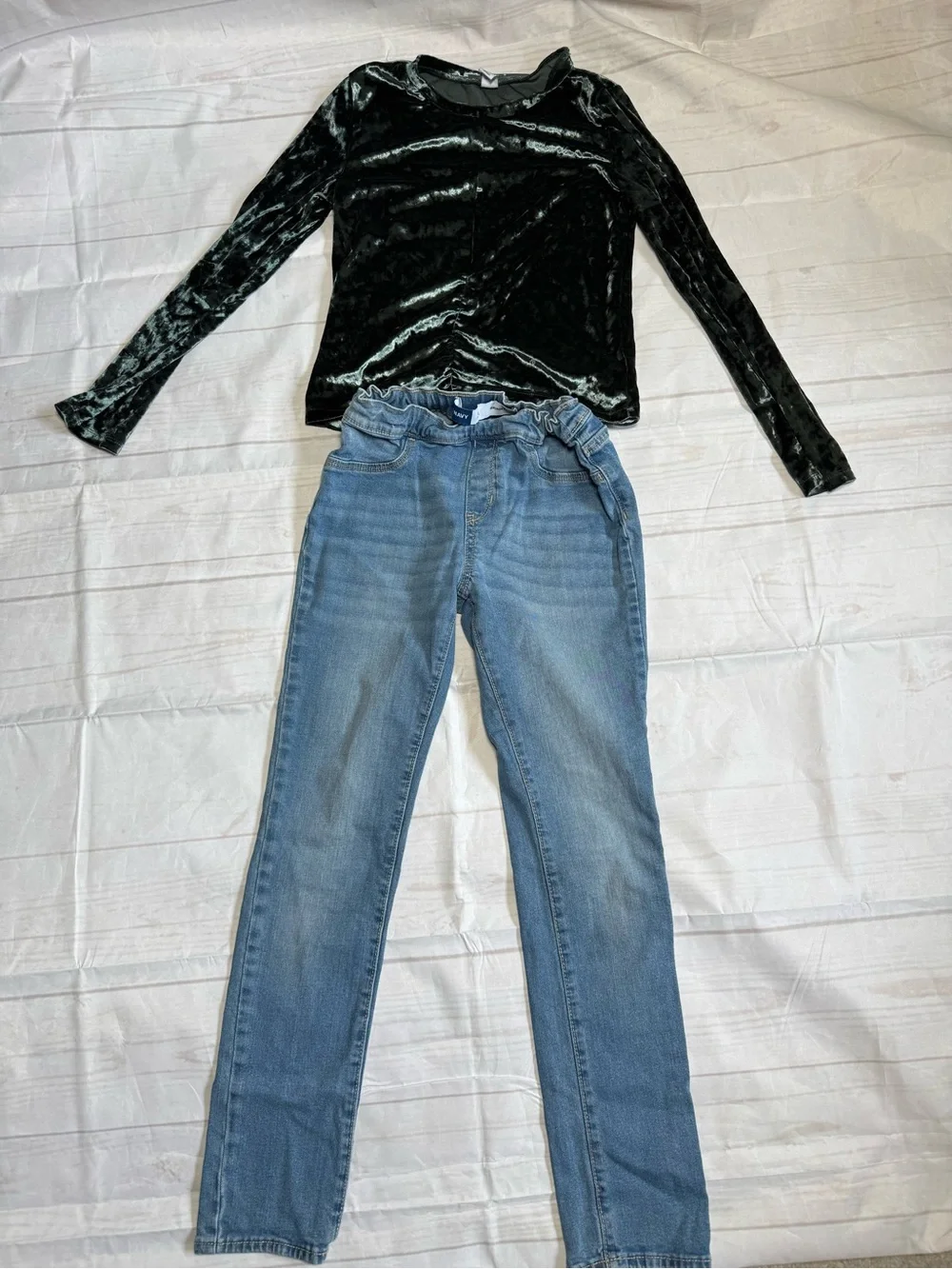 Old Navy Jeans and Top Girls Kids Size XL (14)